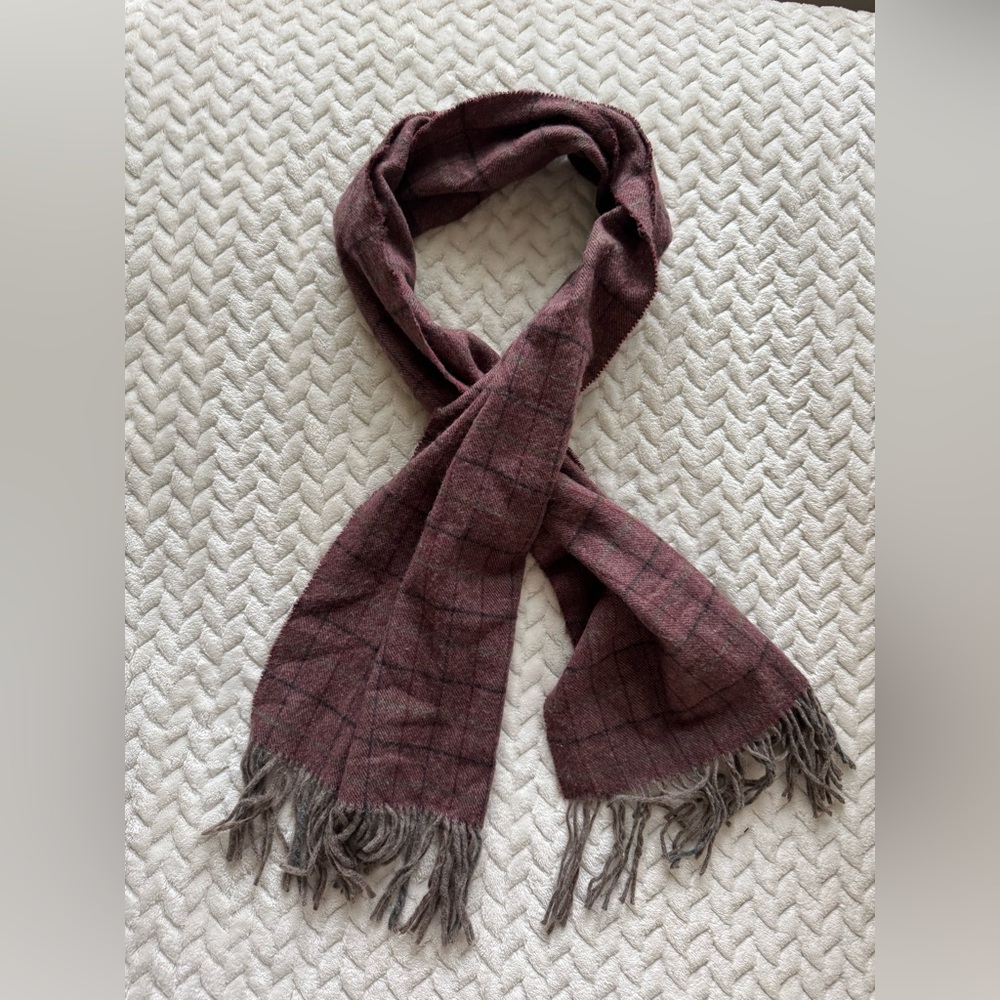 Christian Dior “Cashmaire” Plaid Scarf Made in Italy